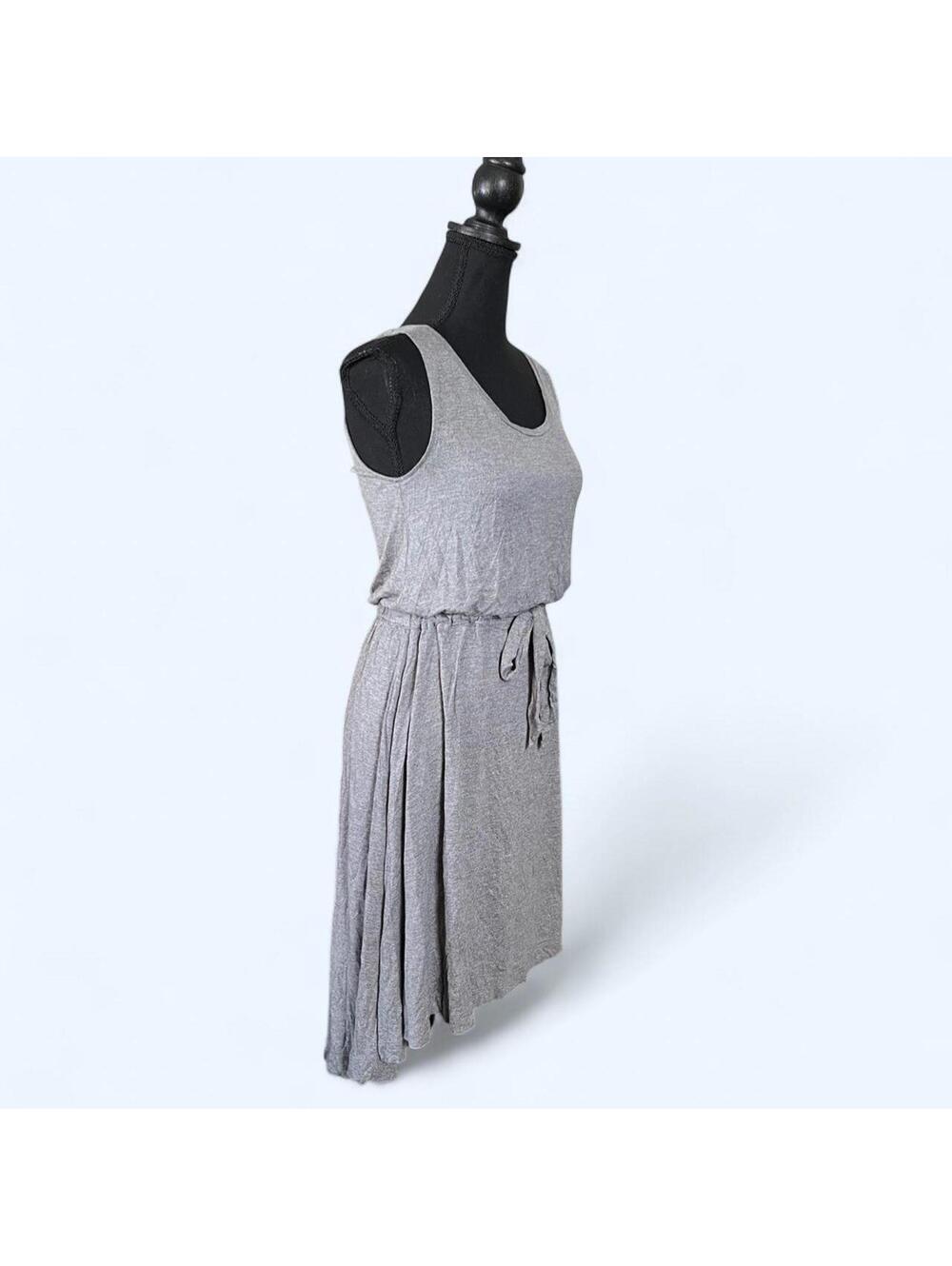 Vintage Y2K Gap grey midi boho minimalist tie waist tank dress Size Small - Picture 3 of 6
